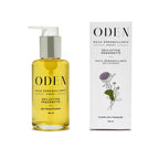 ODEN makeup remover bottle and packaging on a white background