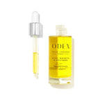 ODEN hair oil dropper and bottle on a white background