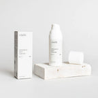 Vielö organic day cream packaging on a light gray background